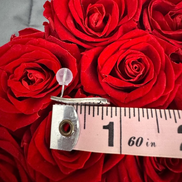 Native American Earrings, Sterling Hopi/Navajo, artist signed & hallmarked - Picture 4 of 6